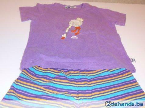 Pyjama woody mt80/1jaar, Enlèvement ou Envoi, Utilisé, Fille, Vêtements de nuit ou Sous-vêtements