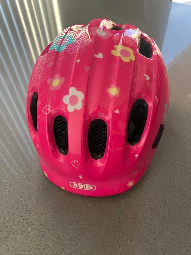 Abus Smile 2.0 fietshelm maat 50-55, Meisje, Overige maten, Ophalen of Verzenden, Zo goed als nieuw