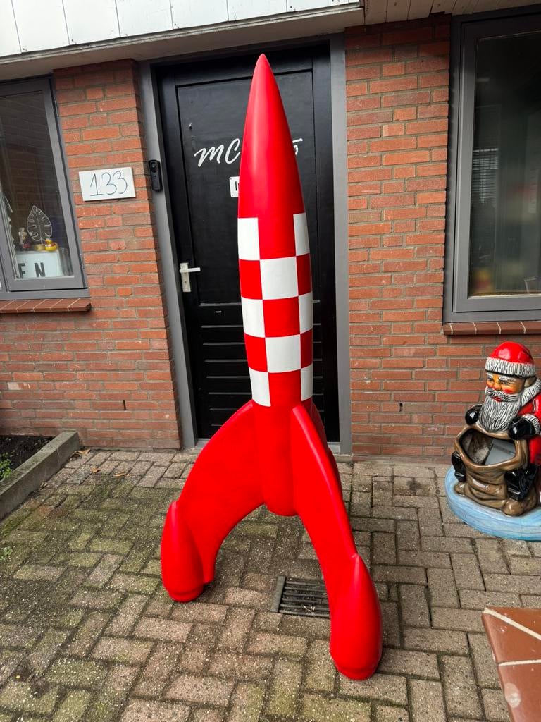 Groot Kuifje Raket naar de Maan Beeld, Verzamelen, Ophalen, Kuifje, Zo goed als nieuw, Beeldje of Figuurtje