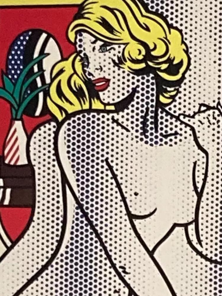 Roy Lichtenstein: lithografie 40 bij 50 cm ingelijst, Ophalen of Verzenden