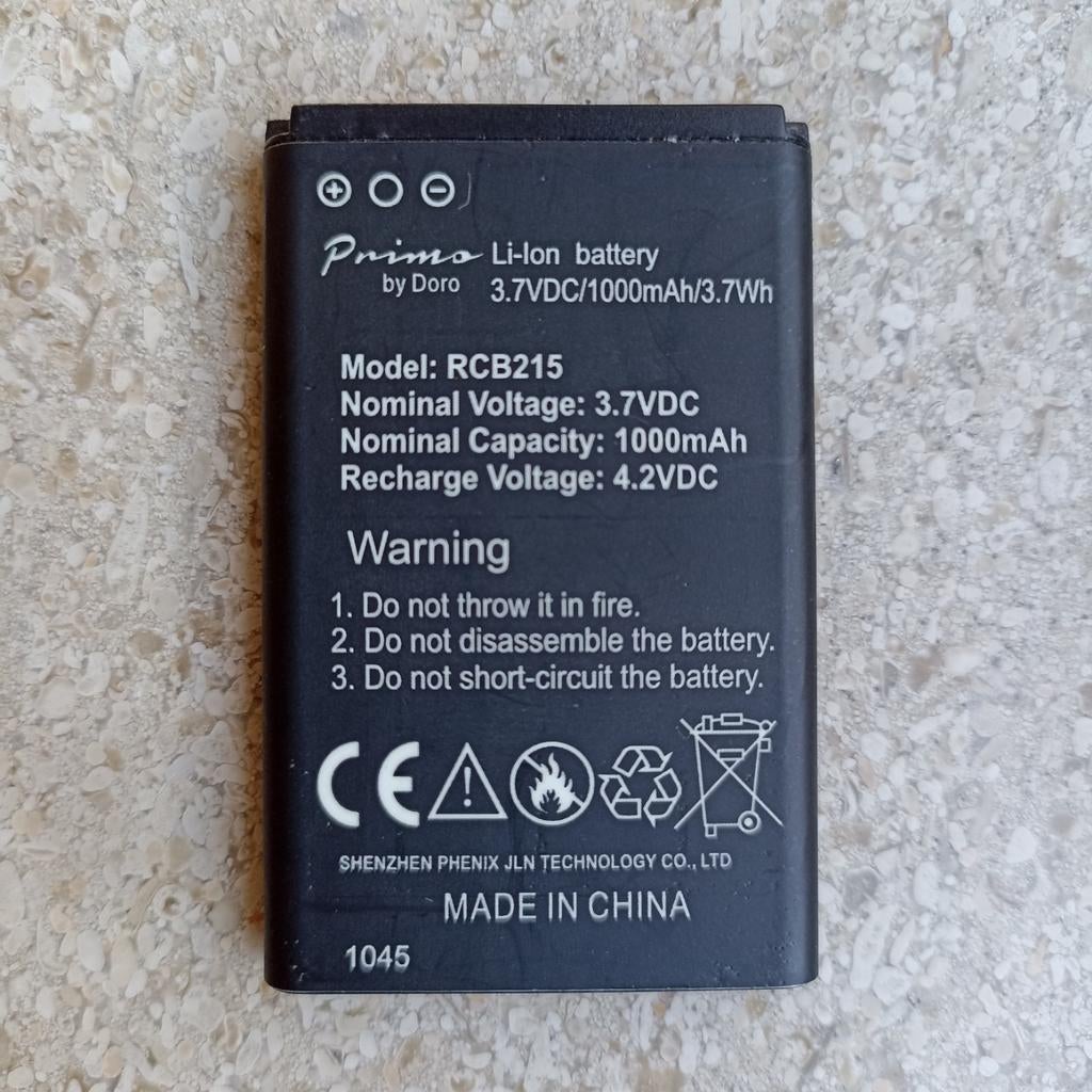 Batterie Li-ion DORO modèle RCB215, Télécoms, Téléphonie mobile | Batteries, Envoi, Comme neuf, Nokia, Capacité accrue