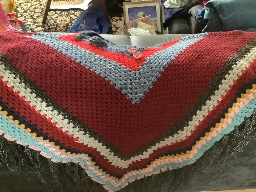 Poncho Crochet, Enlèvement ou Envoi, Neuf