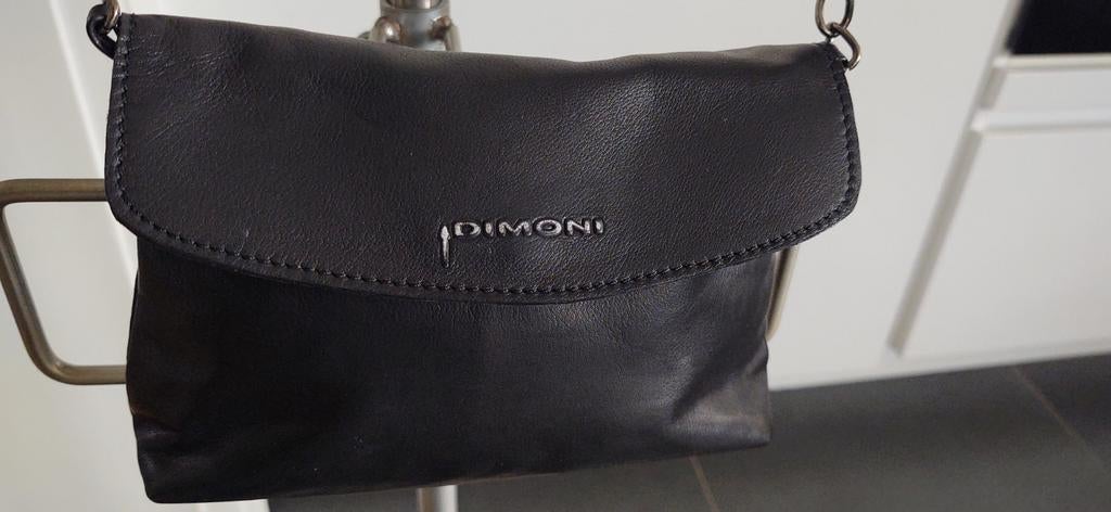 Dimoni schoudertas/crossbody., Enlèvement ou Envoi, Utilisé, Noir, Sac à bandoulière