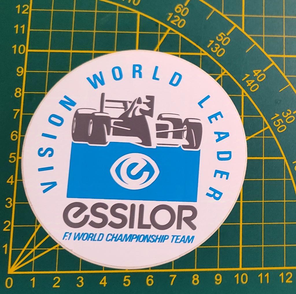 Sticker Essilor sponsor F1 1990 Tyrrell team, Verzamelen, Ophalen of Verzenden