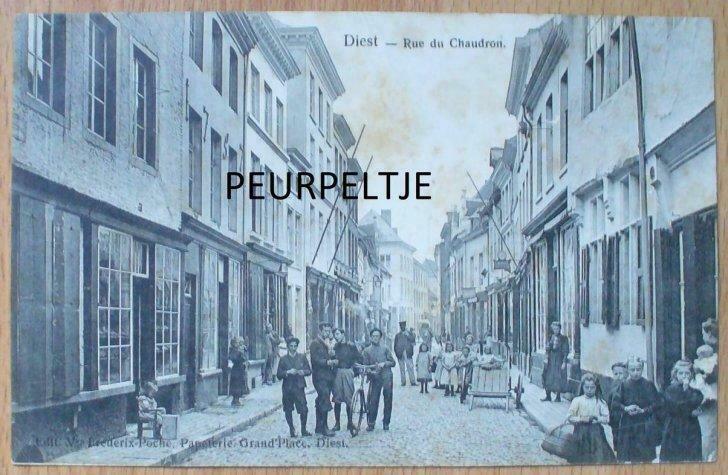 CARTE POSTALE DIEST - RUE DU CHAUDRON - KETELSTRAAT 1901, Enlèvement ou Envoi, Avant 1940, Photo, Utilisé