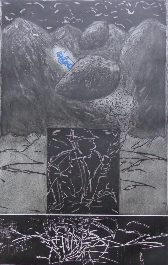 ALBERT DANIELS / KUNSTMAP 3x3 / KLEURETS / 65x50cm SIG, Antiquités & Art, Art | Lithographies & Sérigraphies, Enlèvement ou Envoi