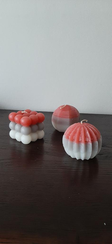 kaarsen handmade, Enlèvement ou Envoi, Bougie, Autres matériaux, Rouge