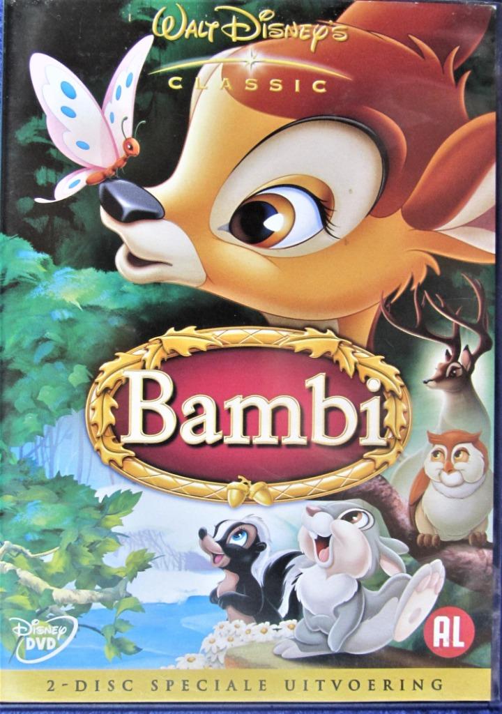 DVD DISNEY- BAMBI(DUBBELE DVD)., Cd's en Dvd's, Dvd's | Kinderen en Jeugd, Gebruikt, Film, Avontuur, Alle leeftijden, Ophalen of Verzenden