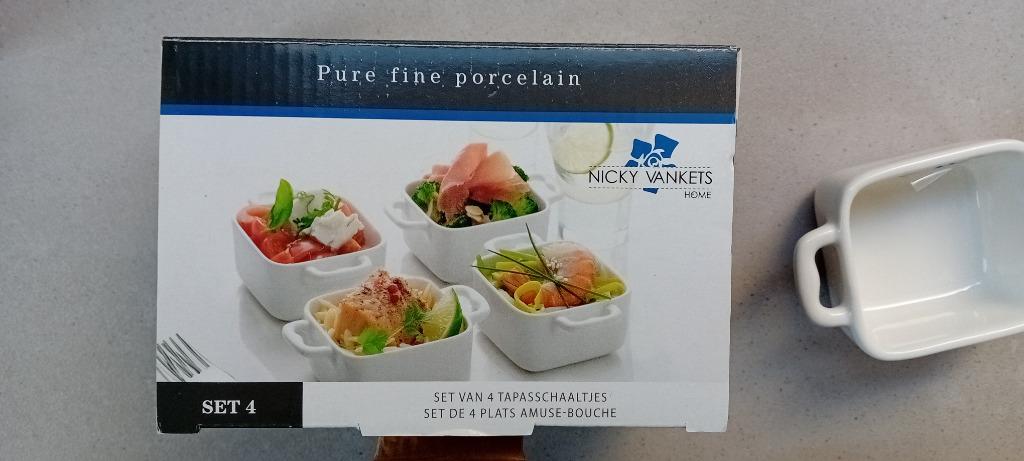 tapas schaaltjes - set 4 stuks Nicky Vankets, Enlèvement, Neuf