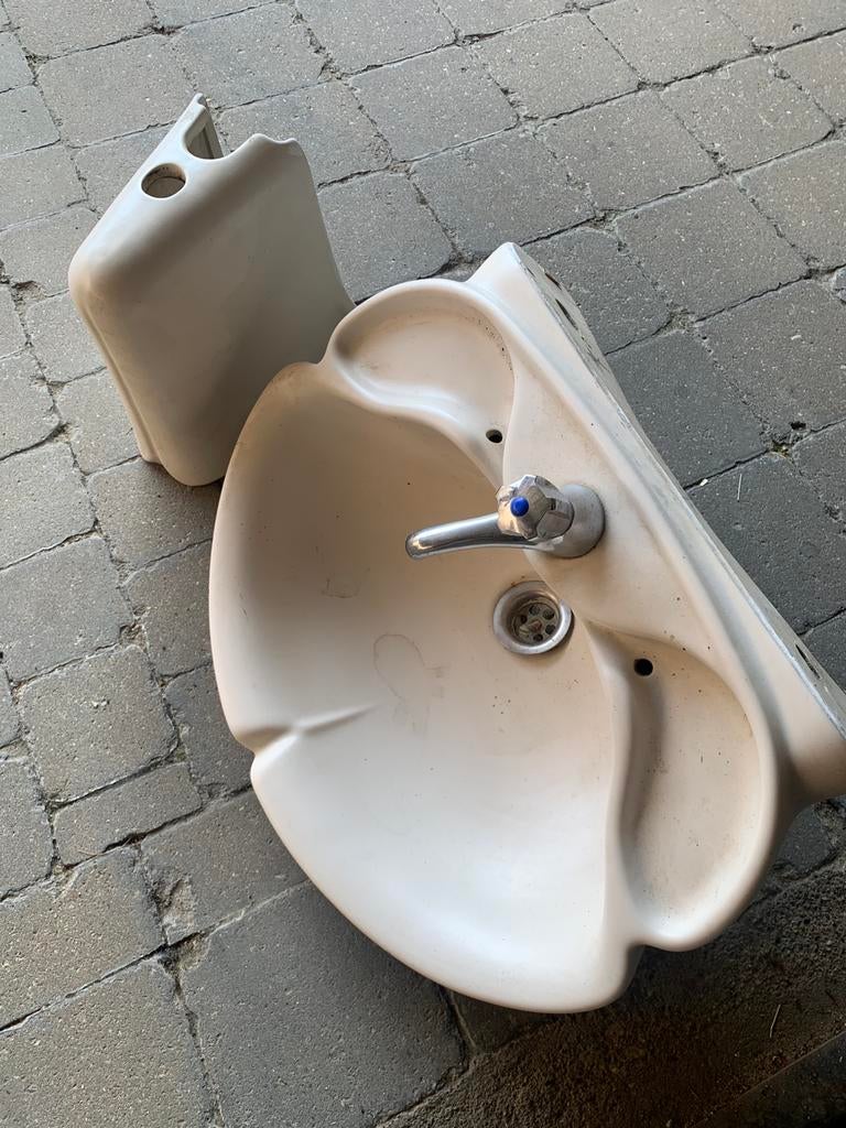 Beige wasbak Jacob Delafon, Ophalen, Zo goed als nieuw