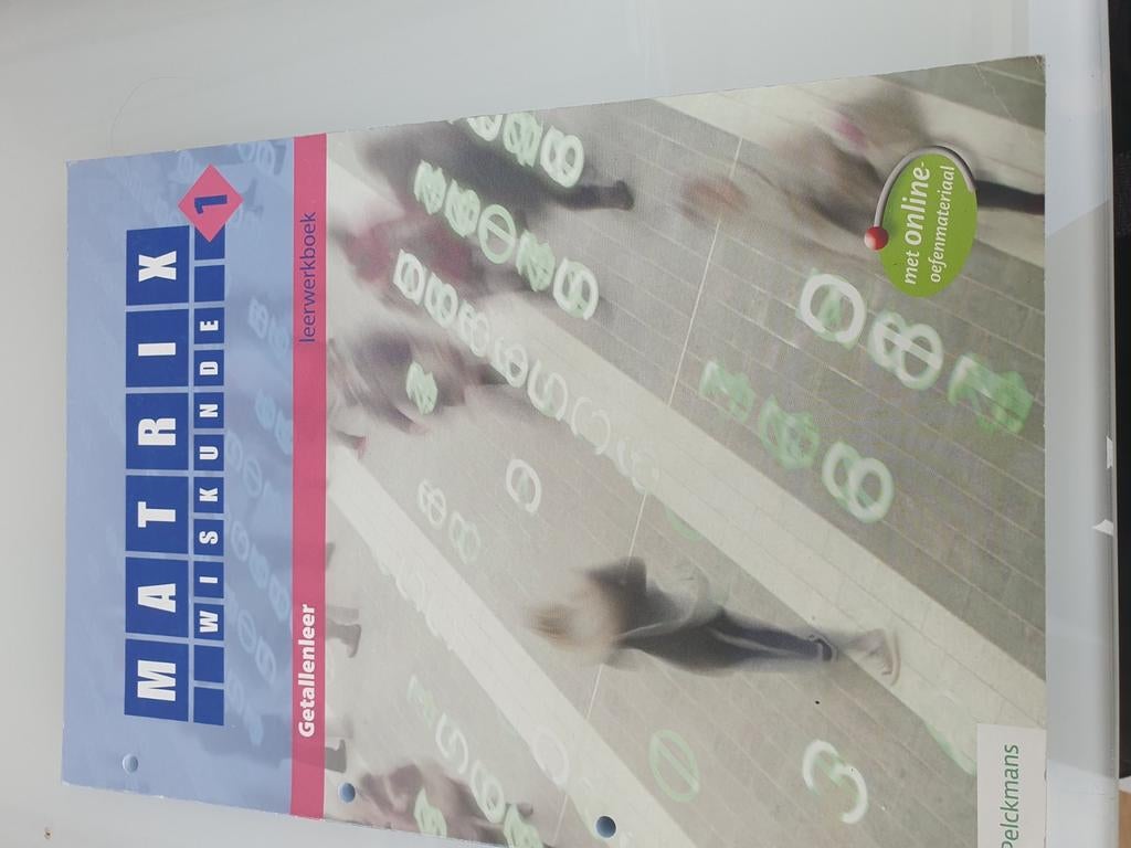 Matrix wiskunde 1 getallenleer leerwerkboek met vademecum, Boeken, Ophalen, Nieuw