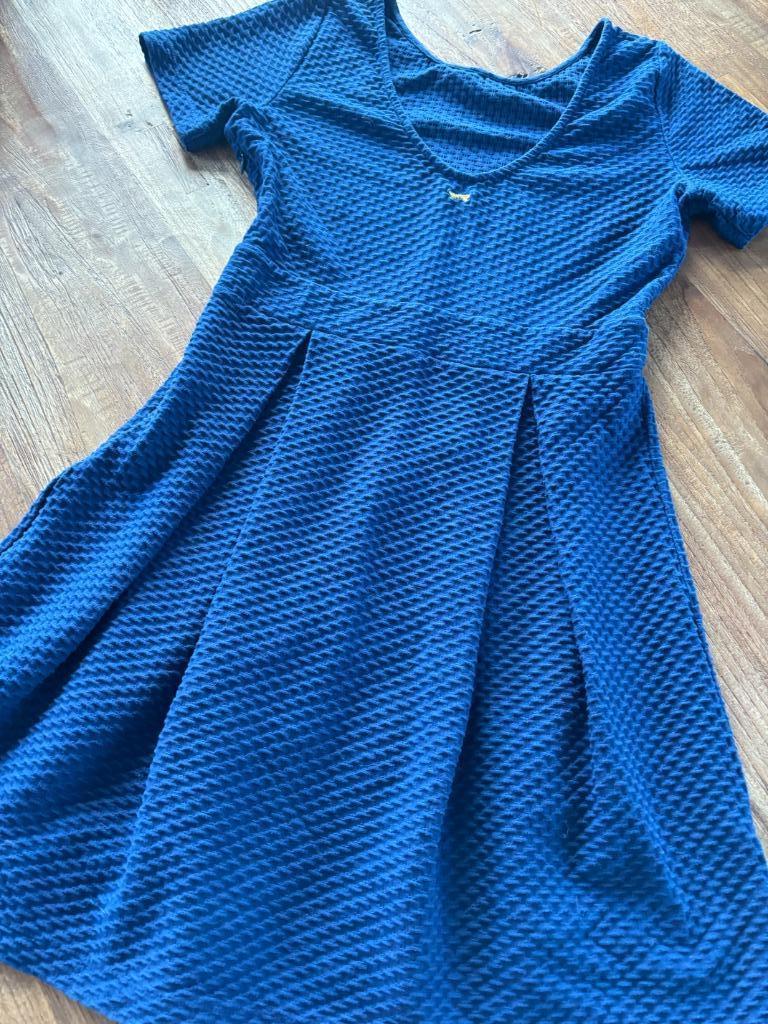 Jurk vintage maat M, Maat 38/40 (M), Blauw, La redoute, Ophalen of Verzenden