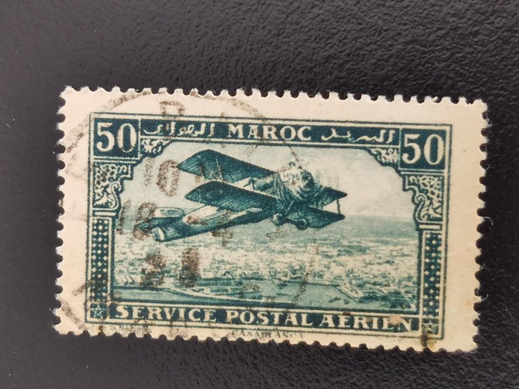 Maroc 1922 - avion - biplan, Enlèvement ou Envoi, Affranchi, Avions