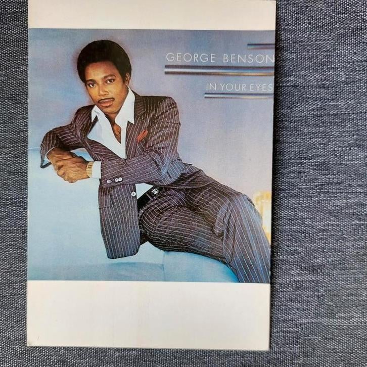 Fotokaart zanger  George Benson, Collections, Enlèvement ou Envoi