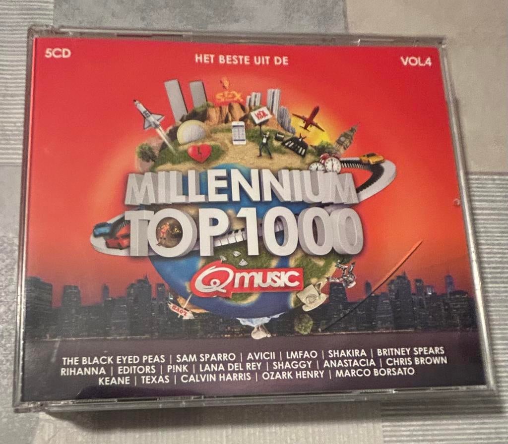 5-cd Qmusic Het beste uit de Millennium top 1000 vol.4, Cd's en Dvd's, Ophalen of Verzenden, Gebruikt, Pop