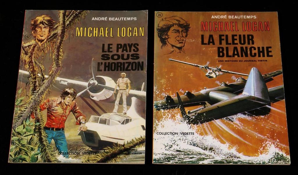 Lot de 2 BD Michael Logan - EO André Beautemps, Ophalen of Verzenden, Gelezen