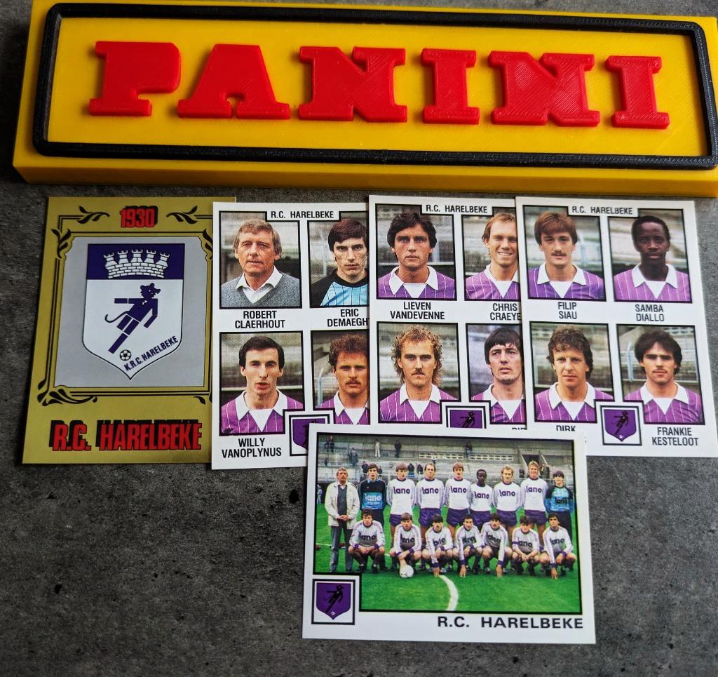 PANINI FOOTBALL 85 RC HARELBEKE 5 AUTOCOLLANTS 1985, Envoi, Neuf