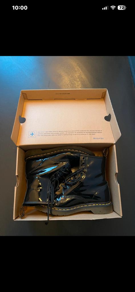 Dr.Martens noire vernie, Enlèvement, Porté, Bottes hautes