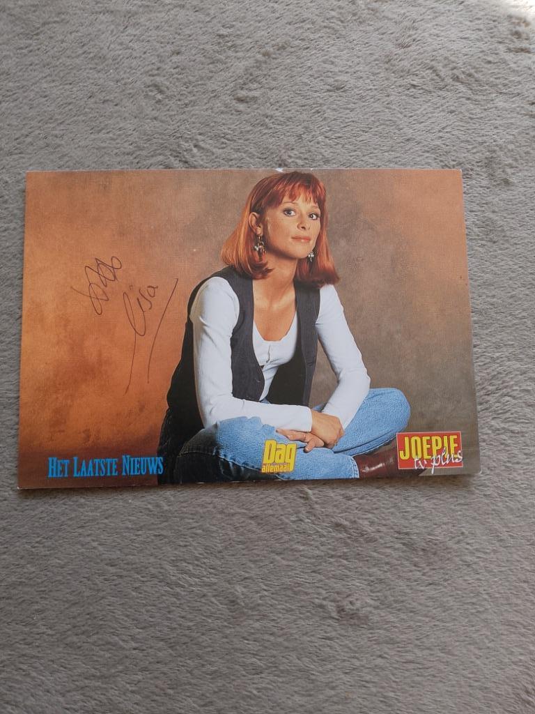 Fotokaart met handtekening Lisa del Bo, Ophalen of Verzenden