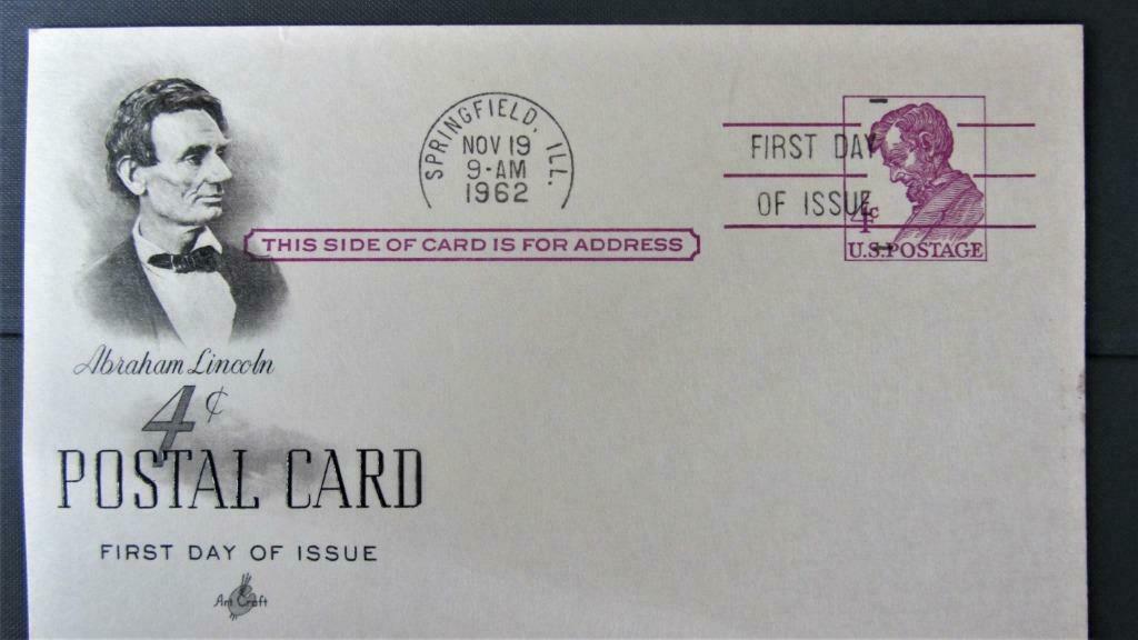 FDC OP KAART- PRESIDENTEN USA- PRESIDENT LINCOLN., Enlèvement ou Envoi, Affranchi, Autres thèmes