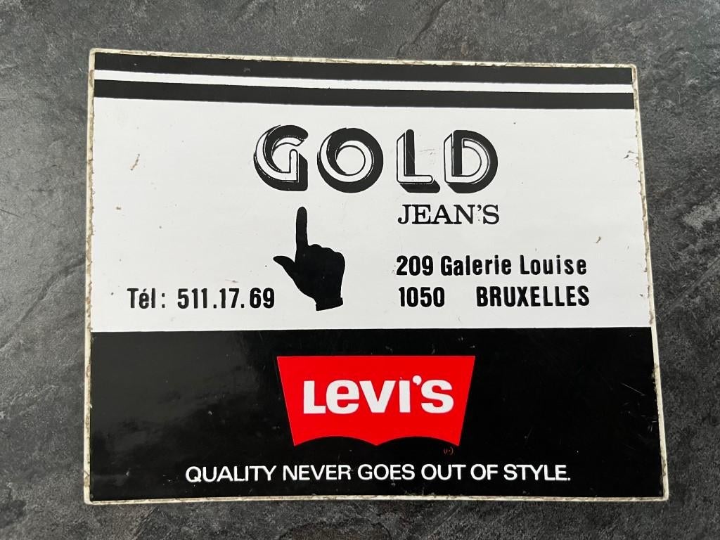 Sticker Levi’s Gold Jeans, Verzamelen, Ophalen of Verzenden