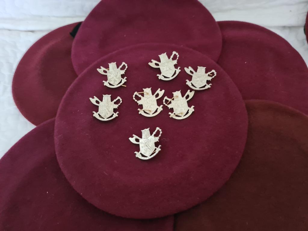 Insigne béret 3Bn Para laiton argente, Collections, Enlèvement ou Envoi, Armée de terre, Emblème ou Badge