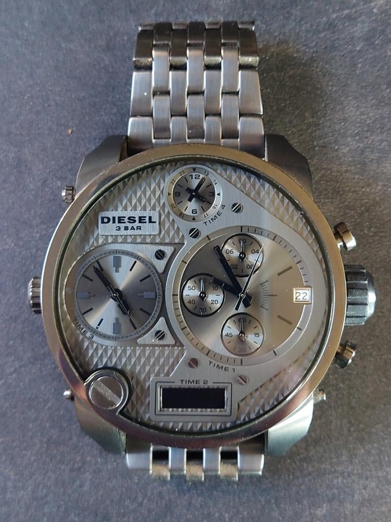 Diesel DZ-7247, Handtassen en Accessoires, Horloges | Heren, Ophalen of Verzenden, Zo goed als nieuw