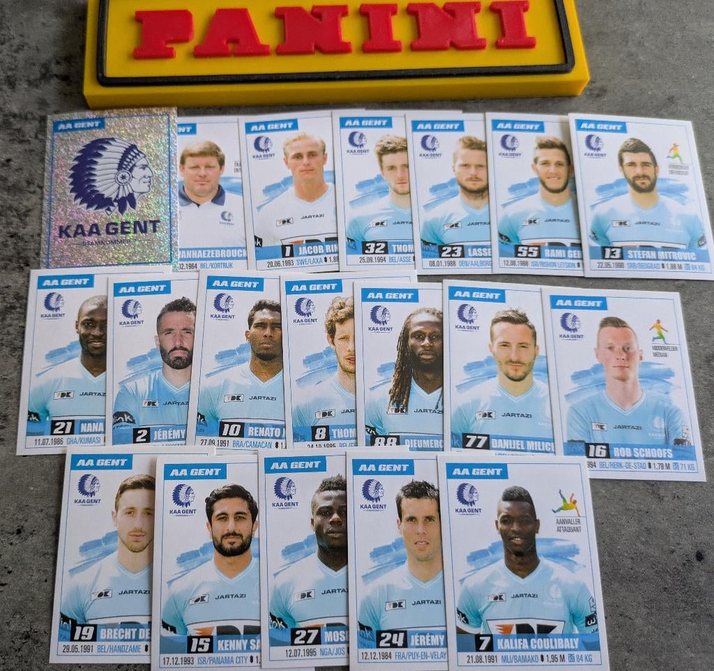 Panini FOOTBALL 2017 19 STICKERS  AA GENT VOETBAL, Ophalen of Verzenden, Nieuw