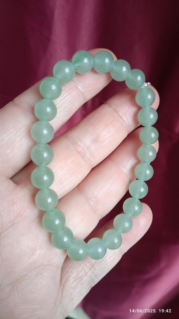 Elastische armband met aventurijn, Handtassen en Accessoires, Edelstenen, Ophalen of Verzenden, Nieuw