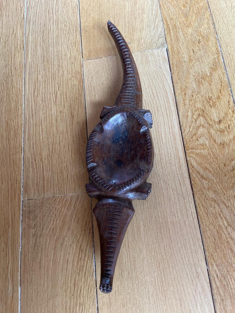 Houten krokodil, Antiek en Kunst, Ophalen