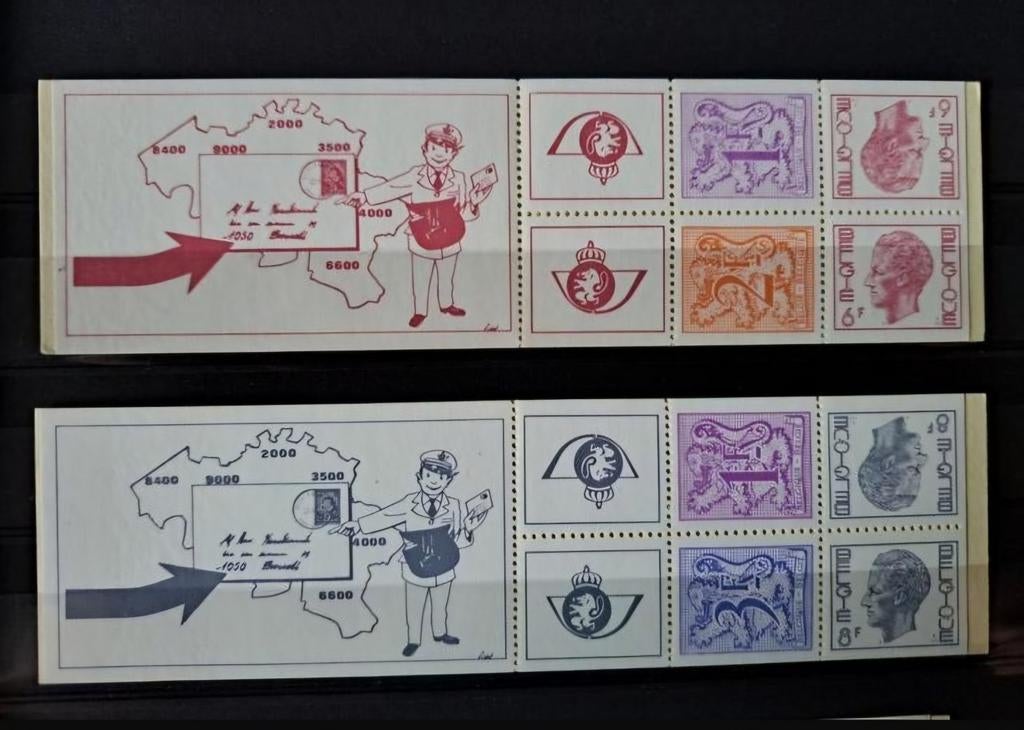België OBP boekjes 14-15 ** 1977, Postzegels en Munten, Ophalen of Verzenden, Postfris, Postfris