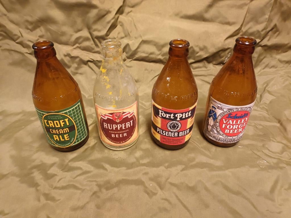 Bouteille de bière WW2 WW2 (l'étiquette est une réplique), Enlèvement ou Envoi, Armée de terre, Autres types