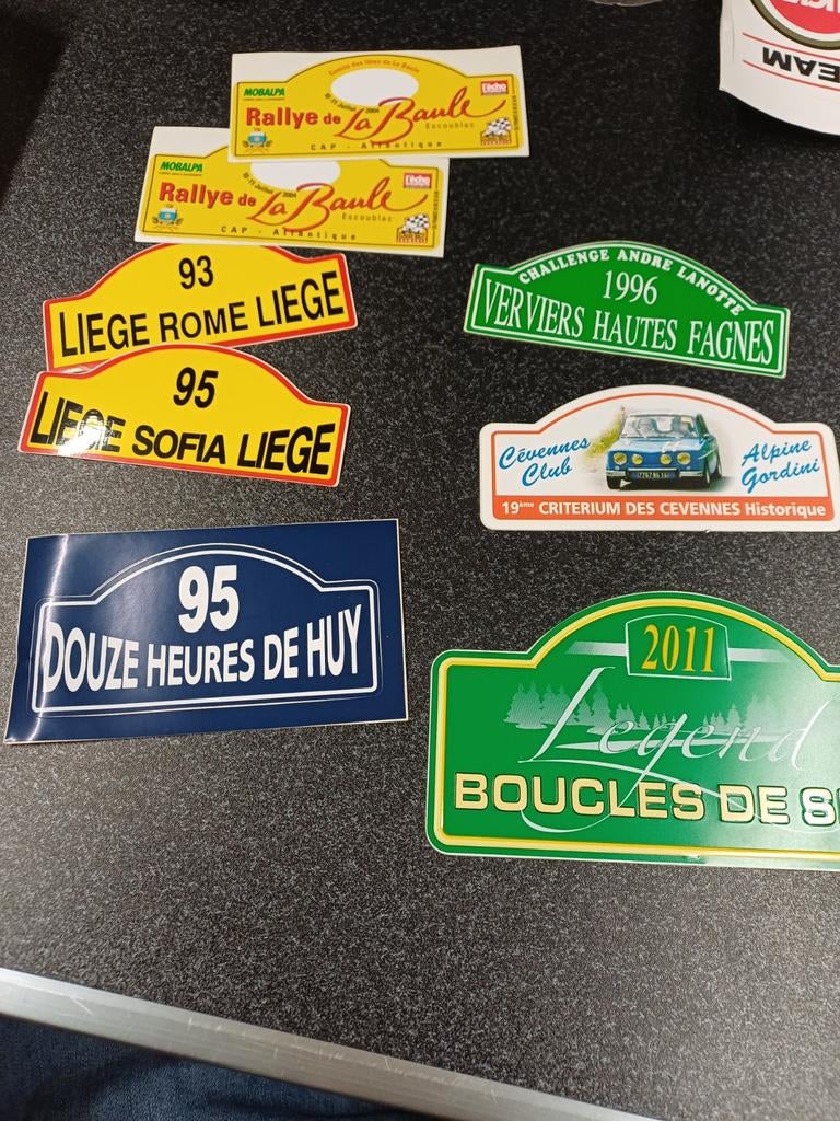 Spa rallye autocollants et plaque metal spa francorchamps