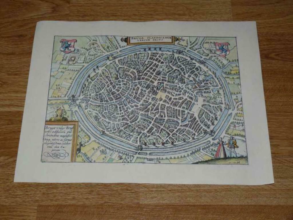 Kaart Brugge, Ophalen of Verzenden