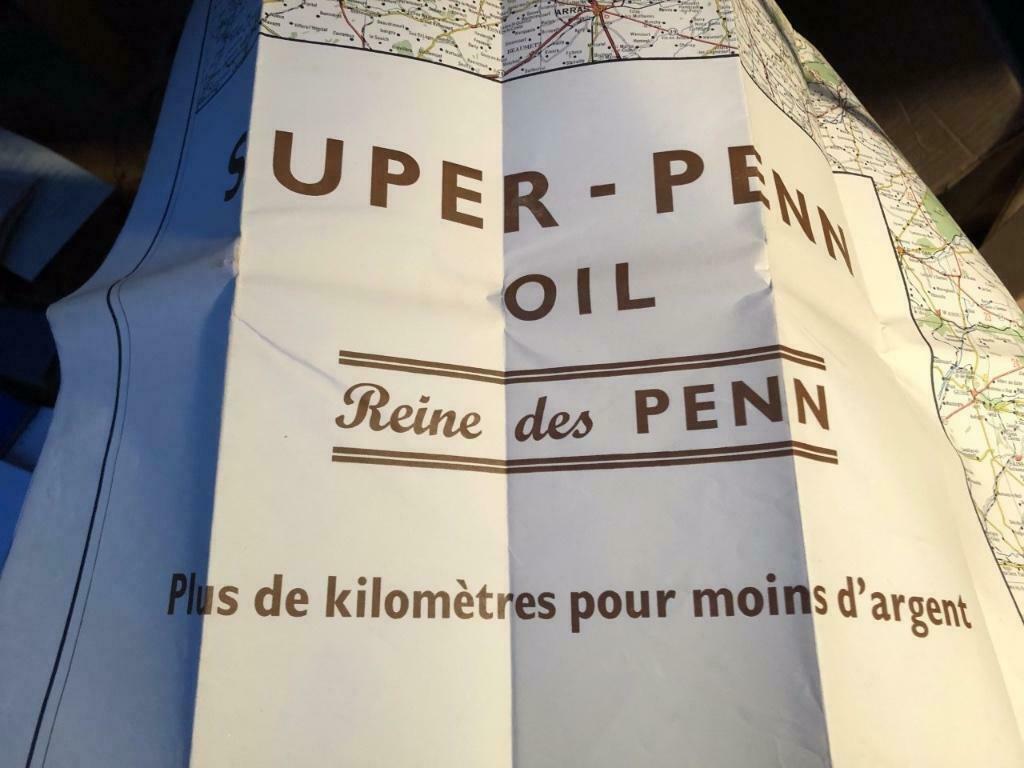 Carte Routière Belgique Super Penn Oil, Enlèvement ou Envoi, Utilisé, Belgique, Carte géographique