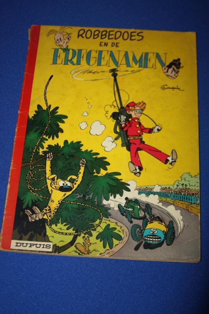 Robbedoes en de Erfgenamen SC 1965, Gelezen, Eén stripboek, Ophalen of Verzenden, Franquin