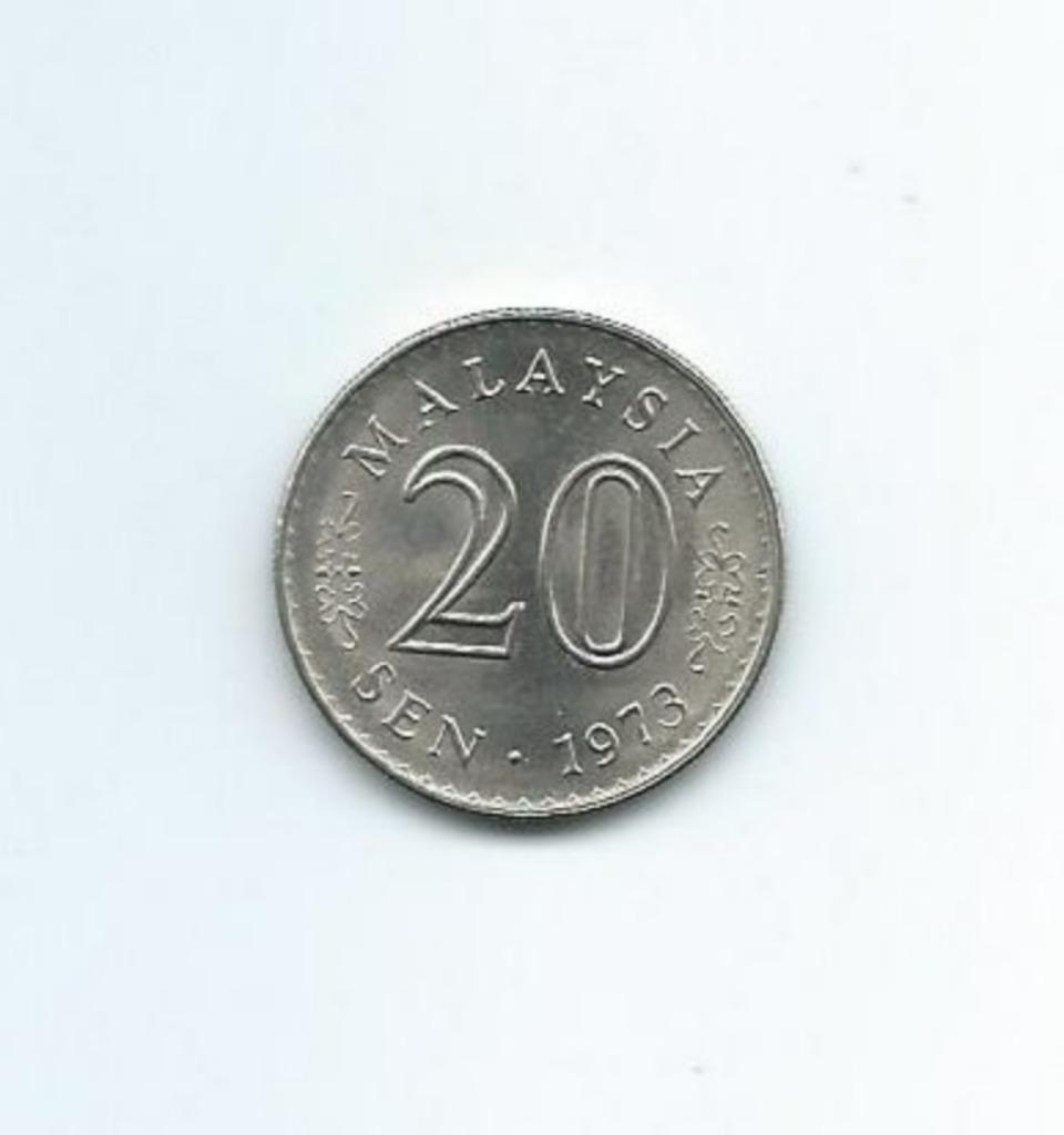 Maleisië, 20 Sen 1973., Postzegels en Munten, Ophalen of Verzenden, Zuidoost-Azië, Losse munt