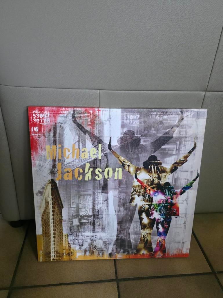 Michael Jackson canvas op doek, Enlèvement