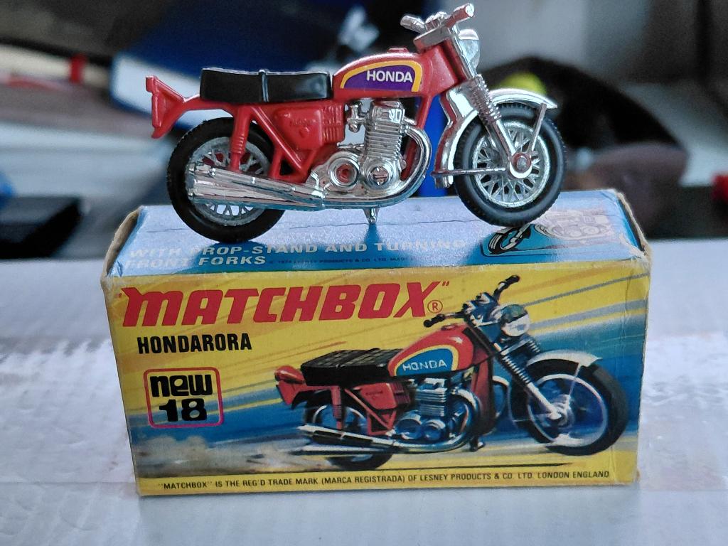 Boîte Matchbox 18f Hondarora type « I », Enlèvement ou Envoi, Comme neuf, Moteur