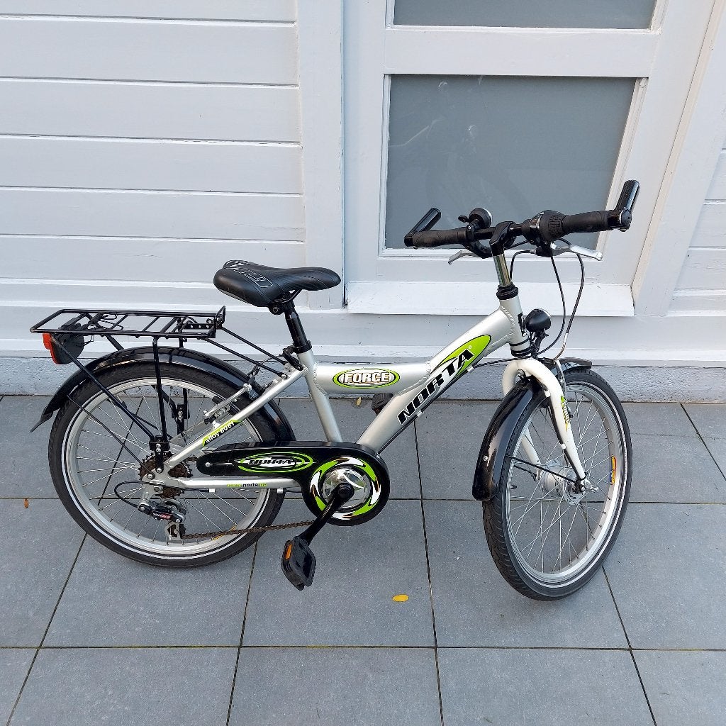 Norta Force Kinderfiets – Wit – 20 Inch, Ophalen, Velgrem, Norta, 16 tot 20 inch