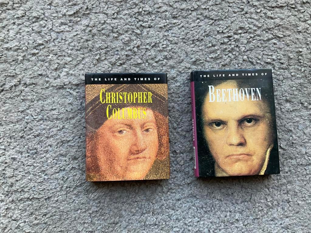 Mini boekjes Beethoven en Christopher Colombus, Enlèvement ou Envoi, Comme neuf