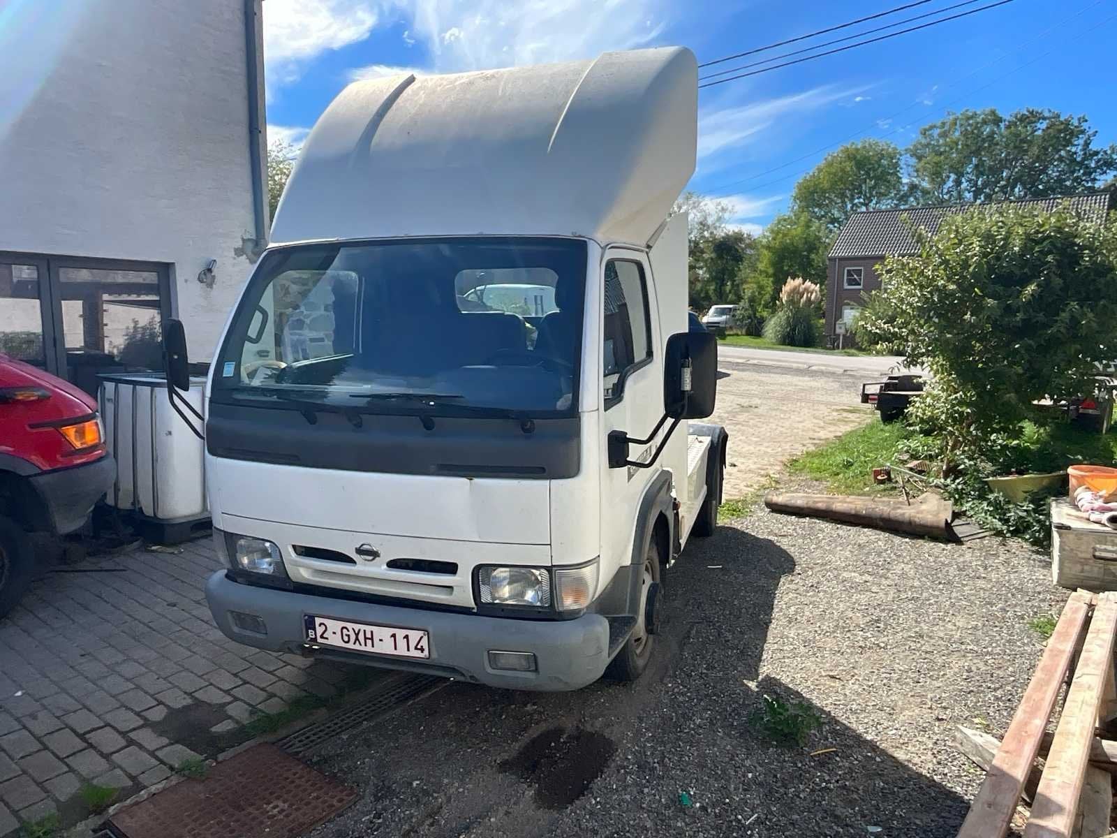 2005 Nissan Cabstar.E 120 vrachtwagen + aanhangwagen Verdonk, Overige merken, Overige brandstoffen, Bedrijf, Te koop