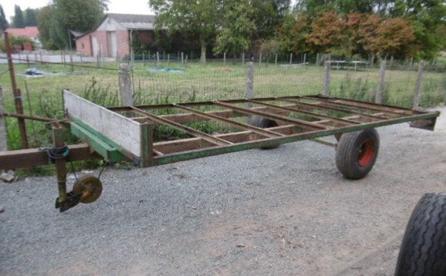 tractor platte kar, Enlèvement
