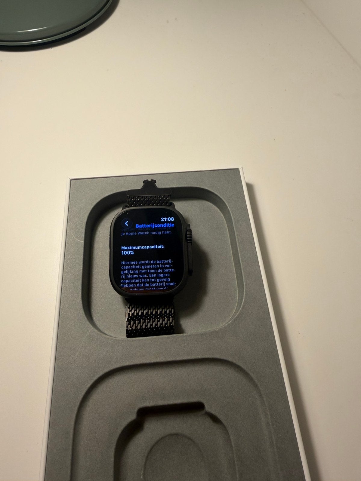 Nieuw Apple watch ultra 3 cellular49mm zwart Milanese Band M, Bijoux, Sacs & Beauté, Neuf, Étanche, IOS, Enlèvement