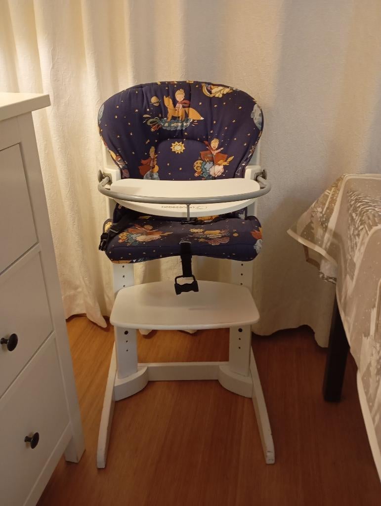 Chaise haute en bois Bébé Confort, Enlèvement, Utilisé, Chaise évolutive, Ceinture(s)