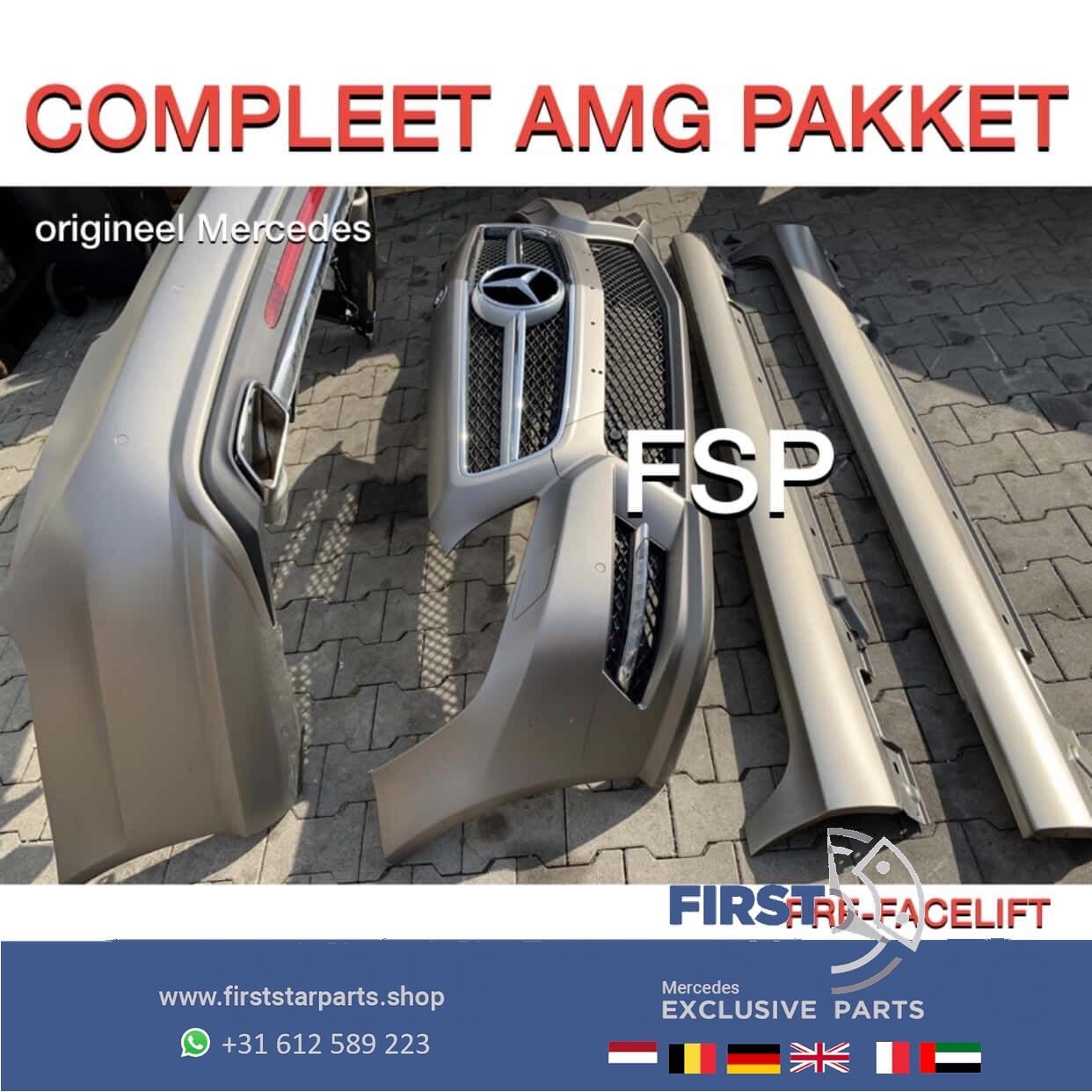 W218 CLS AMG PAKKET ORIGINEEL Mercedes COMPLEET VOORBUMPER+A, -, Avant, -, -