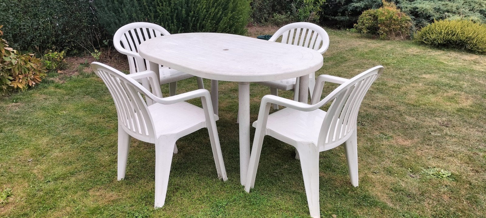 Tuintafel met 4 stoelen, Enlèvement