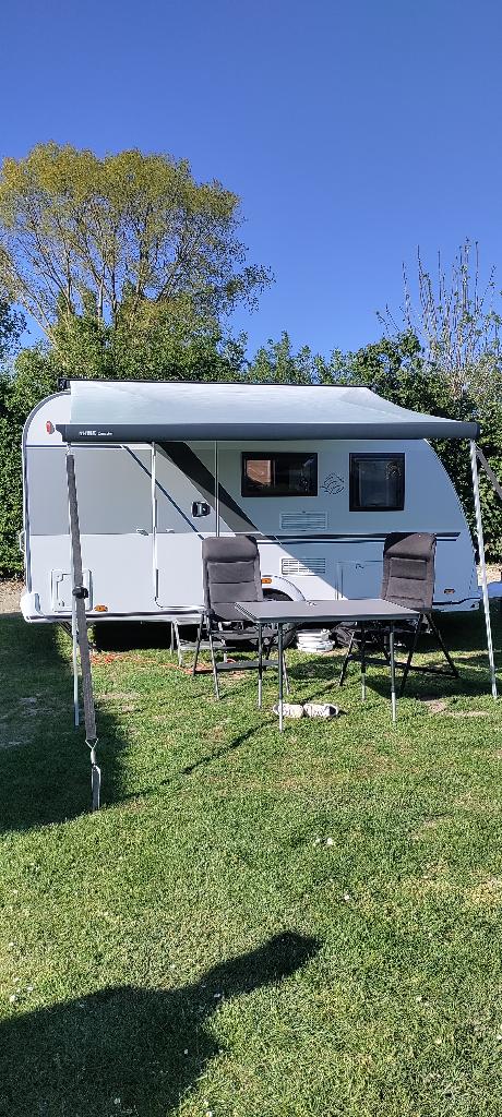 Caravan Knaus Sport 400 QD met mover, luifel, voortent, Caravans en Kamperen, Caravans, Particulier, tot en met 3, 750 - 1000 kg
