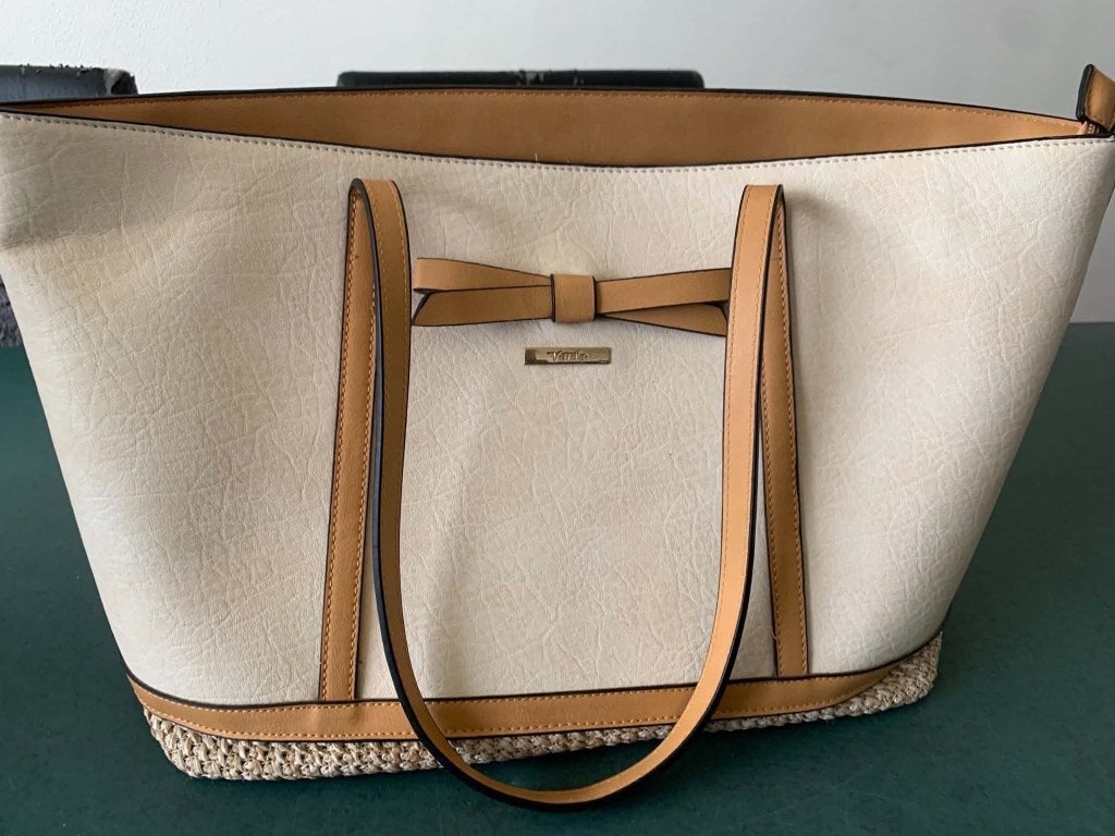 Nieuw Handtas en kaarthouder, Bijoux, Sacs & Beauté, Enlèvement ou Envoi, Neuf, Beige, Autres marques