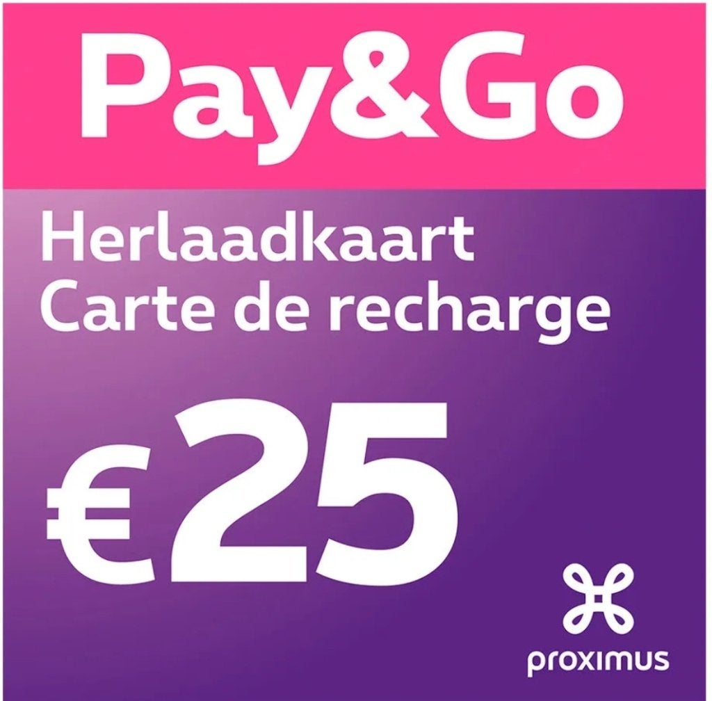 Cartes de recharge Proximus Pay&Go, Télécoms, Envoi, Neuf, Carte prépayée